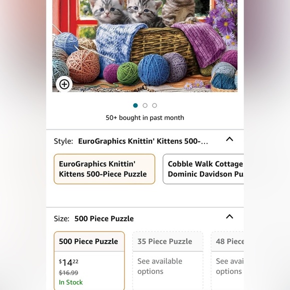 PUZZLE BUNDLE 2 kitten puzzles one NIB - Picture 6 of 6